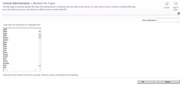 extensions of the files